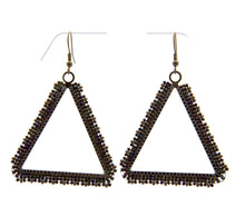 Load image into Gallery viewer, Triangular Beaded Earrings