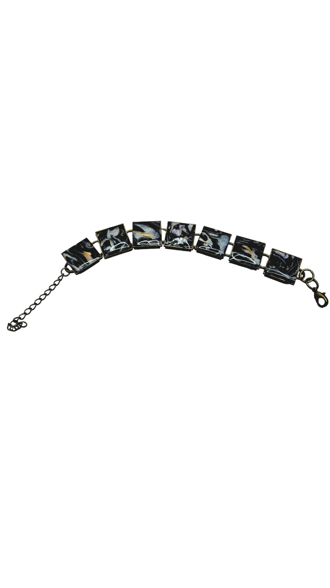 Black and Silver Inlay Bracelet