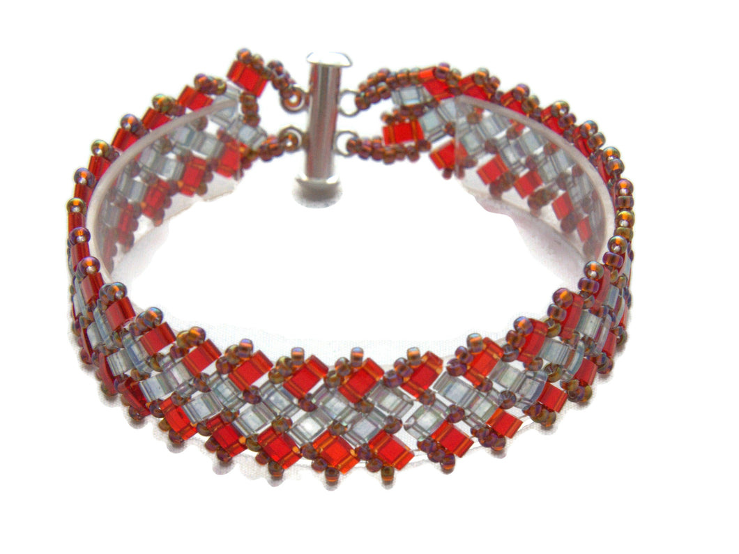 Red and Clear Bracelet