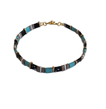 Load image into Gallery viewer, Earthen Tila Beads Stackable Bracelet. Handmade beaded jewelry by Veronica of River Jewels
