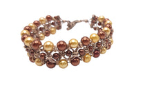 Load image into Gallery viewer, Pearls in Chain-Maille Bracelet
