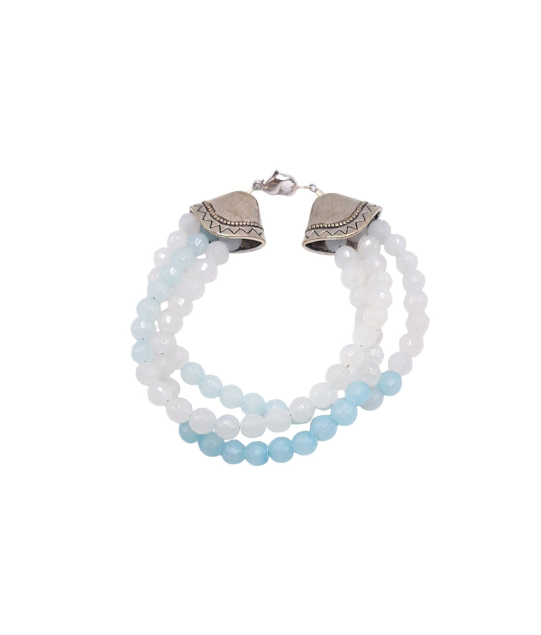 Triple Shades of Blue Bracelet