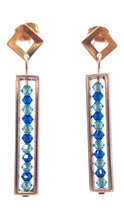 Load image into Gallery viewer, Crystal Rectangle Earrings

