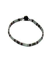 Load image into Gallery viewer, Shades of Green Tila Beads Stackable Bracelet. Handmade beaded jewelry by Veronica of River Jewels
