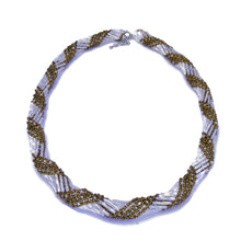 Load image into Gallery viewer, Perle and Caramel Russian Spiral Necklace
