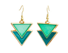 Load image into Gallery viewer, Double Triangle Earrings
